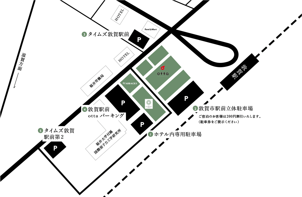 近隣の駐車場のご案内